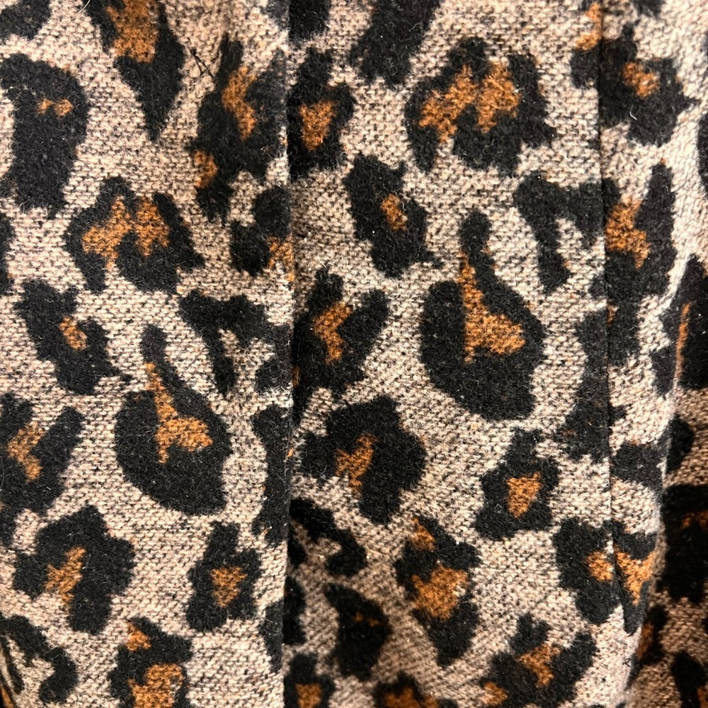 NWT Logo by Lori Goldstein Leopard Animal Jacquard Coat Rust A282170 Size 20W - Picture 6 of 6